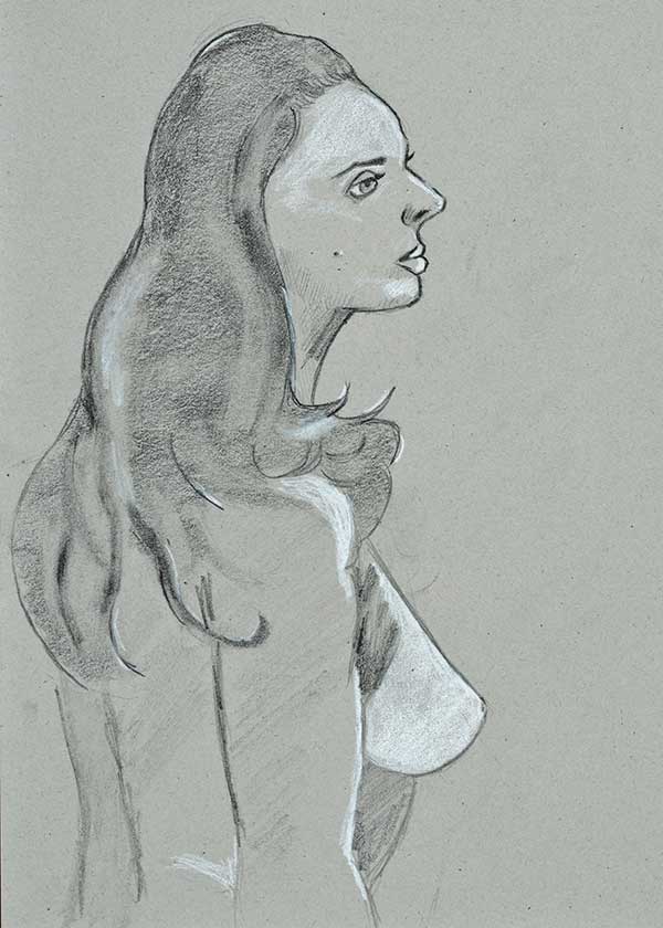 Figure Drawing by Nick Abbott